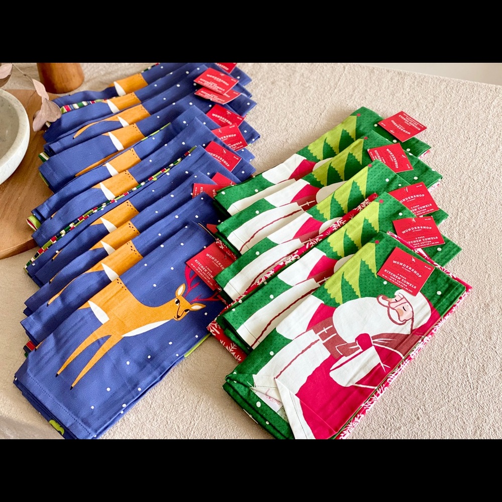 15 sets of 2 holiday kitchen towels NWT by Target